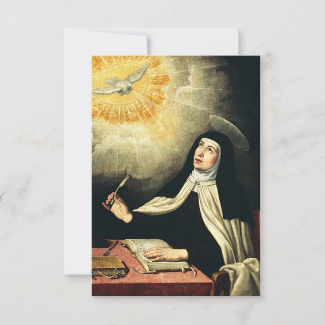 Sankta Teresa av Avila Tack Kort (Framsida)
