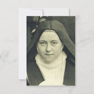 Sankta Therese av Jesusbarnet och det heliga ansik Tack Kort