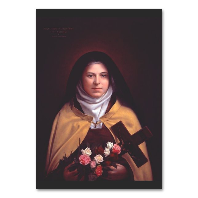 Sankta Therese av Lisieux Bordsnummer (Framsidan)