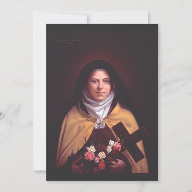 Sankta Therese av Lisieux Julkort (Framsida)