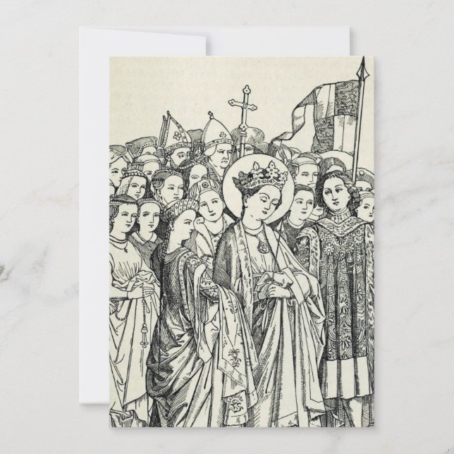 Sankta Ursula jungfru och martyr Julkort (Framsida)