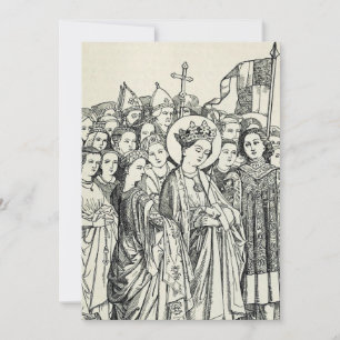 Sankta Ursula jungfru och martyr Tack Kort