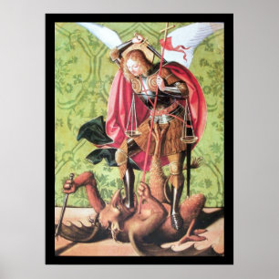 SANKTE MIKAEL, DRAKE OCH RÄTTVISA POSTER