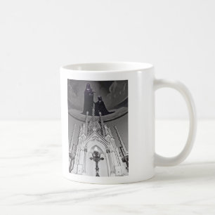 Sanktt Annes katolsk kyrka på den Mackinac ön Kaffemugg