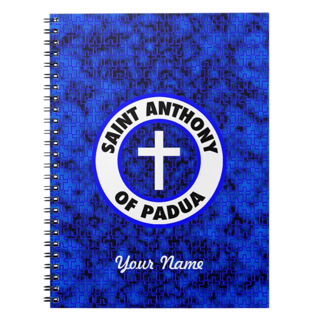 Sanktt Anthony av Padua Anteckningsbok (Framsidan)