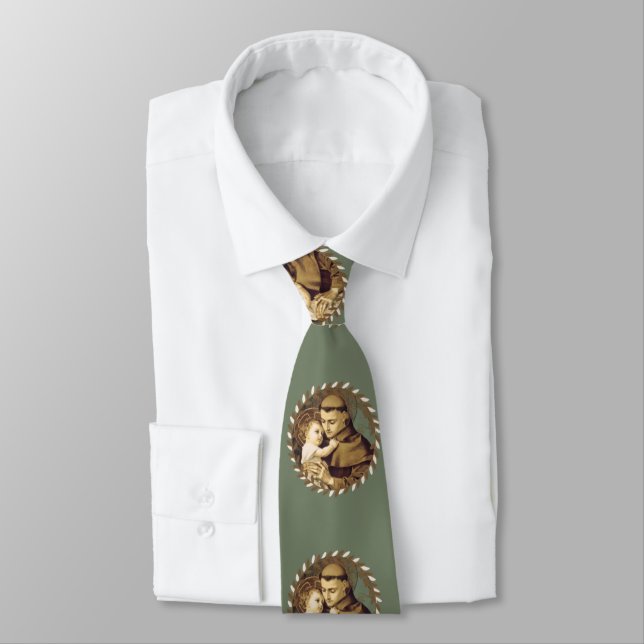 Sanktt Anthony av Padua med babyen Jesus Slips (Bunden)
