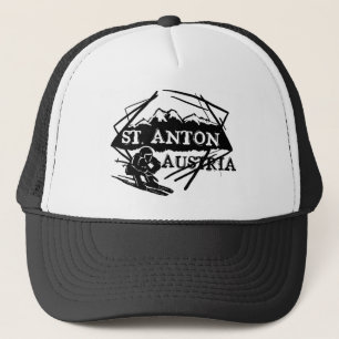 Sanktt Anton Österrike skidar logotyphatten Truckerkeps