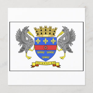 Sanktt Barthelemy flagga Inbjudningar