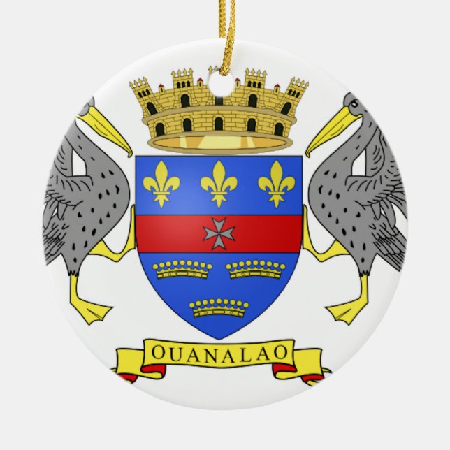 Sanktt Barthelemy Julgransprydnad Keramik (Framsidan)