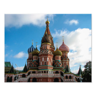 Sanktt basilika domkyrka, Moscow - fototryck