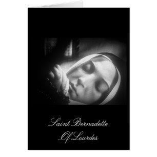 Sanktt Bernadette av Lourdes Hälsningskort