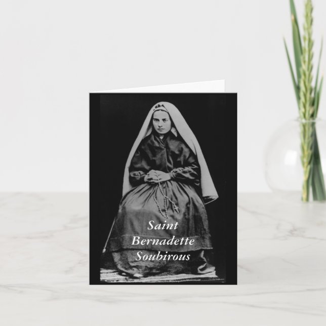 Sanktt Bernadette Soubirous Kort (Framsida)