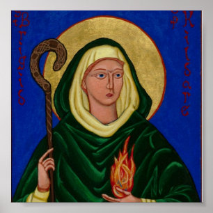 Sanktt Brigid med heliga avfyrar Poster