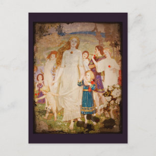 Sanktt Brigid som en brud Vykort
