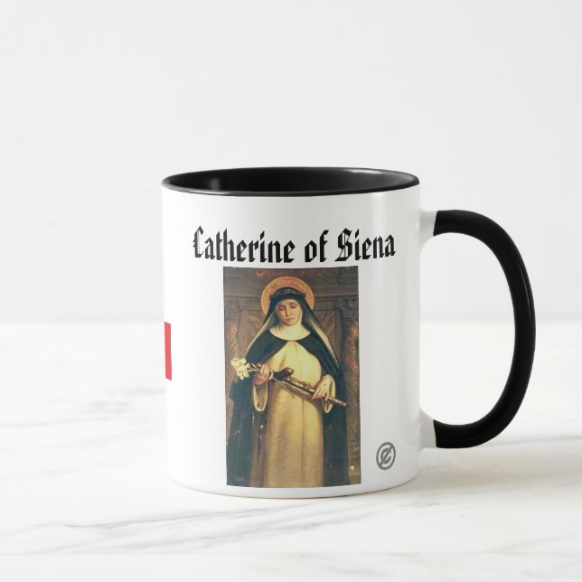 SANKTT CATHERINE* av den Siena muggen Mugg (Höger)