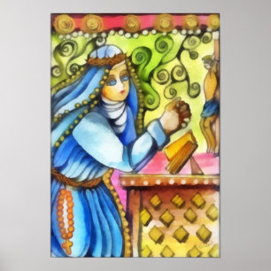 Sanktt Catherine av Siena Poster