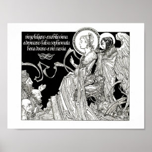 Sanktt Catherine som grälar de 50 filosoferna Poster