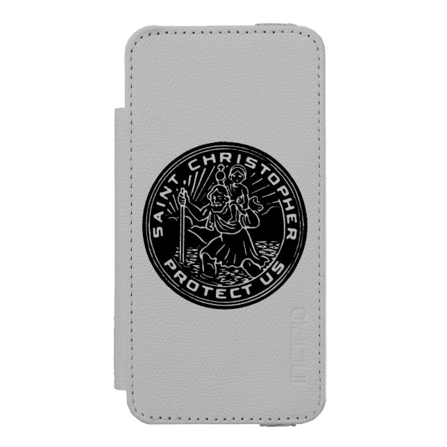 Sanktt Christopher medalj Incipio iPhone Wallet Skal (Folio Framsidan)