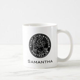 Sanktt Christopher medalj Kaffemugg