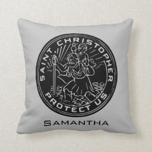 Sanktt Christopher medalj Kudde