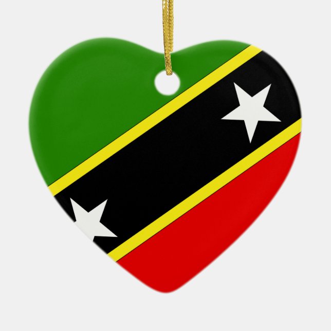 Sanktt Christopher Nevis Julgransprydnad Keramik (Framsidan)