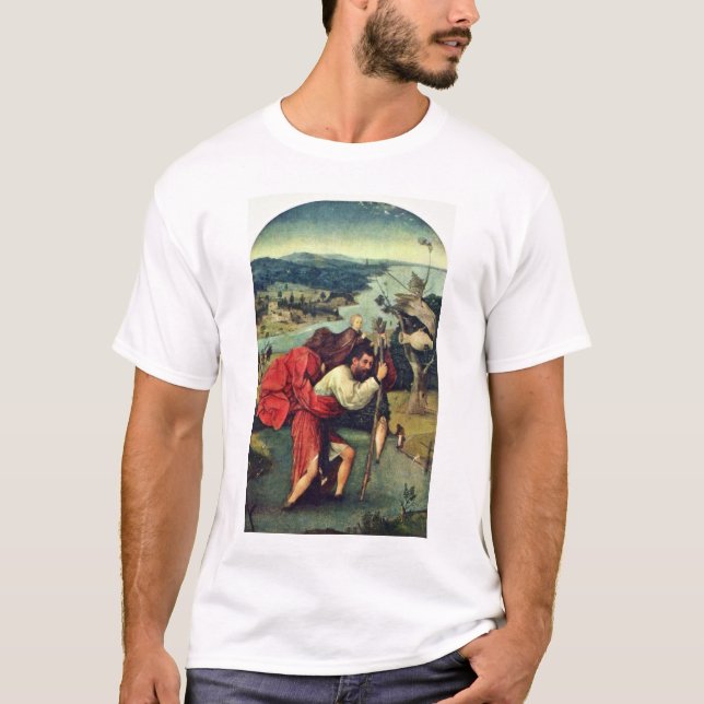Sanktt Christopher. Vid Hieronymus Bosch (bäst T-shirt (Framsida)