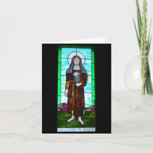Sanktt Clare av den Assisi notecarden Kort