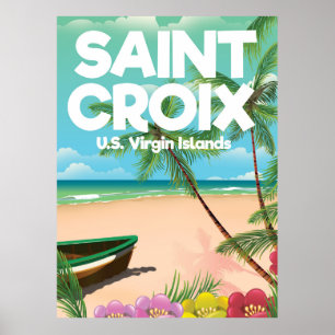Sanktt Croix, U.S. Virgin Islands reser affischen Poster