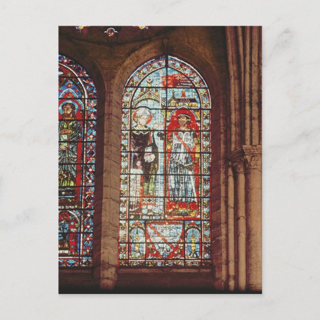 Sanktt Denis ger oriflammen till milt Vykort (Framsida)