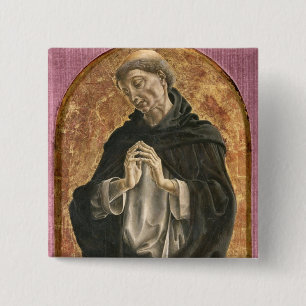 Sanktt Dominic (tempera på panel) Knapp