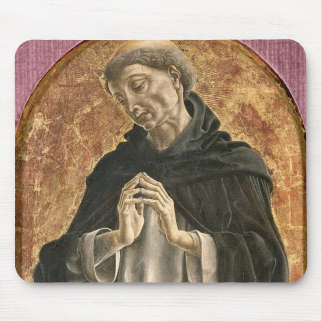 Sanktt Dominic (tempera på panel) Musmatta (Framsidan)