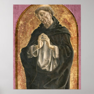 Sanktt Dominic (tempera på panel) Poster