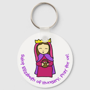 Sanktt Elizabeth av Ungern lurar Keychain Nyckelring