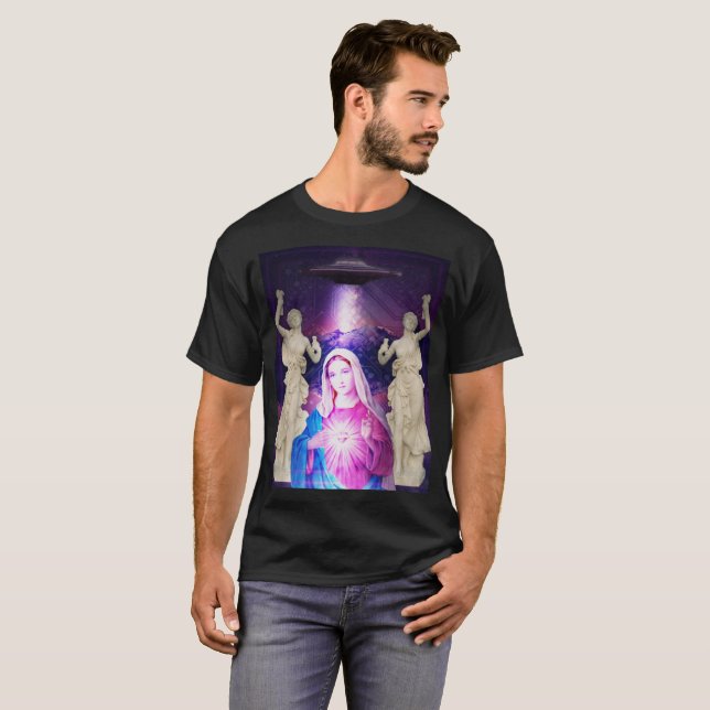 Sanktt främling t shirt (Hel framsida)