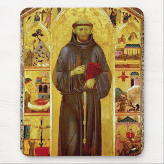 Sanktt Francis av Assisi den medeltida Musmatta