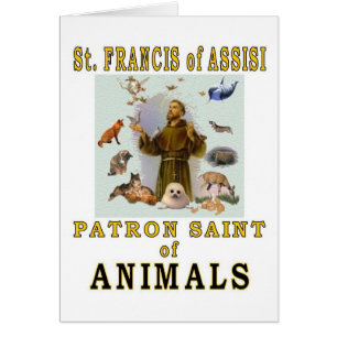SANKTT FRANCIS av ASSISI Hälsningskort