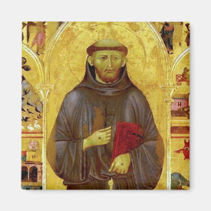 Sanktt Francis av Assisi medeltida Iconography Magnet