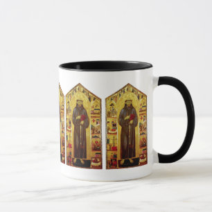 Sanktt Francis av Assisi medeltida Iconography Mugg