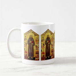 Sanktt Francis av Assisi medeltida Iconography Mugg