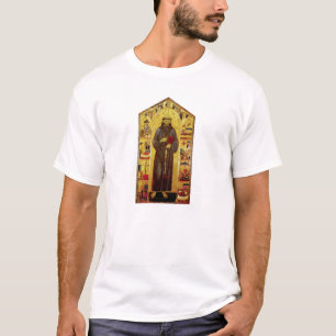 Sanktt Francis av Assisi medeltida Iconography T-shirt