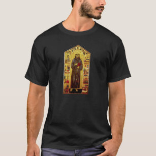 Sanktt Francis av Assisi medeltida Iconography T-shirt