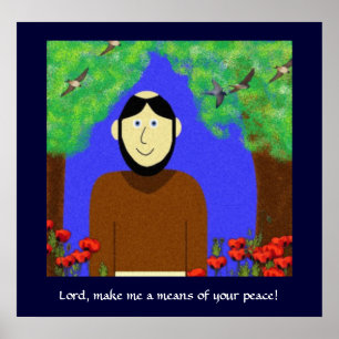 Sanktt Francis av Assisi Poster