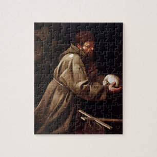 Sanktt Francis i bönen - Caravaggio Pussel