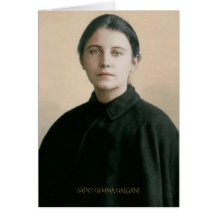 SANKTT GEMMA GALGANI HÄLSNINGSKORT
