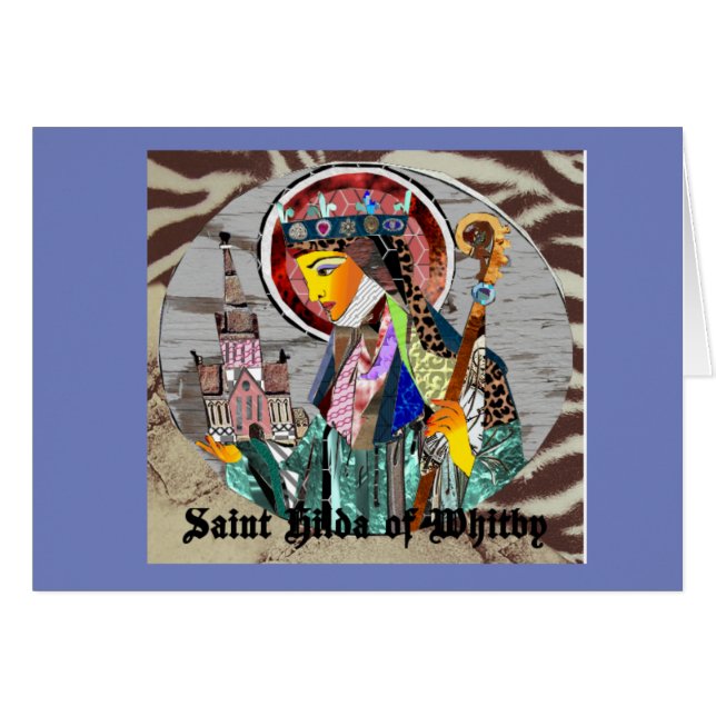 Sanktt Hilda av Whitby OBS Kort (Framsidan Horizontal)