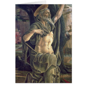 Sanktt Jerome, c.1470 Hälsningskort
