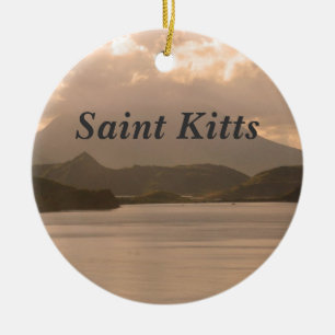 Sanktt Kitts och Nevis Julgransprydnad Keramik