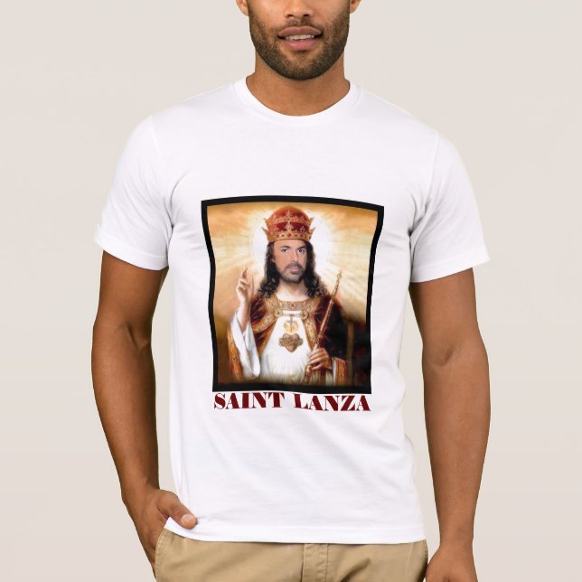 SANKTT LANZA… OCH BLINDEN SER TEE SHIRT (Framsida)