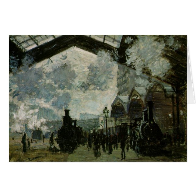 Sanktt Lazare station Hälsningskort (Framsidan Horizontal)