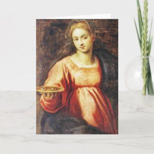 Sanktt Lucia av sverigen Helgkort